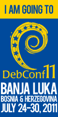 I will be at DebConf, Banja Luka, RS, BiH