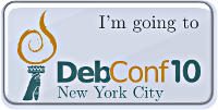 I will be at DebConf, Columbia University, New York City